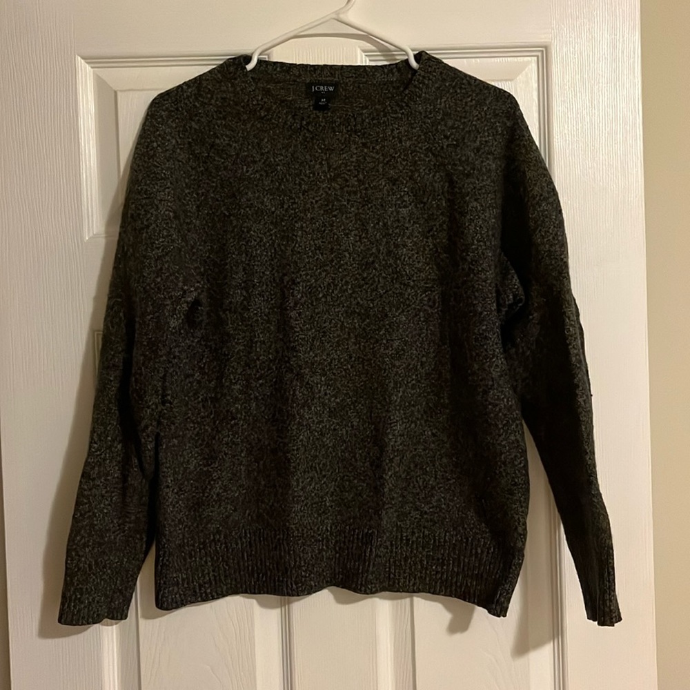 J. Crew Crewneck Grey Wool Blend Sweater